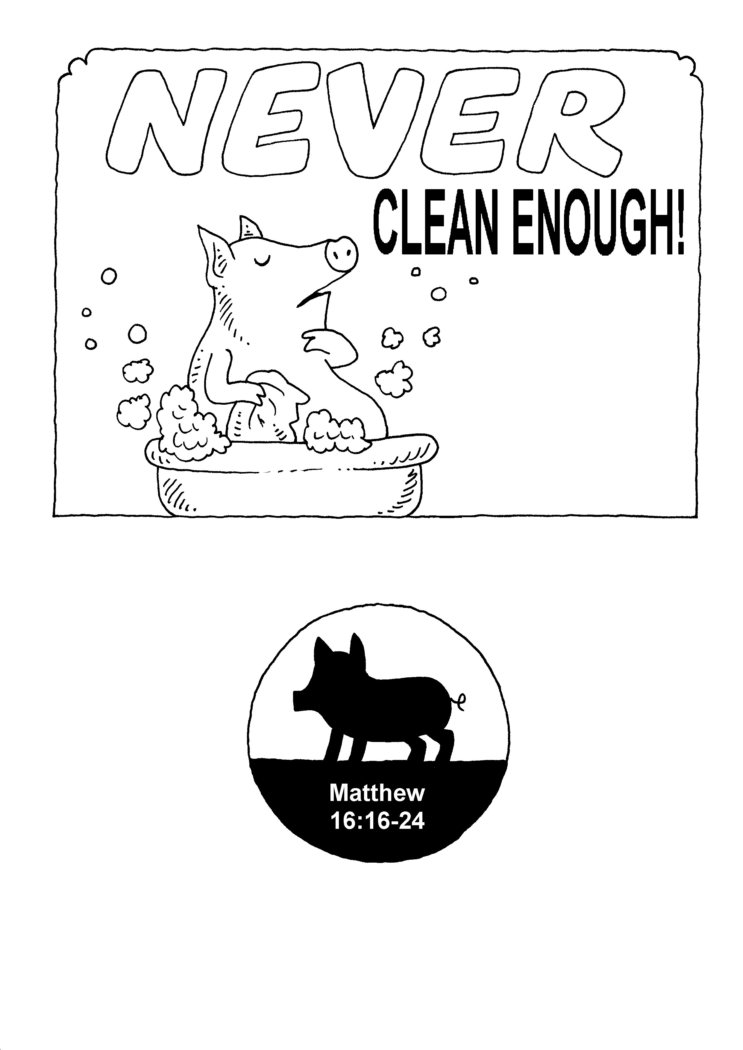 Bible/Bible story booklets/Never Clean Richard Gunther free